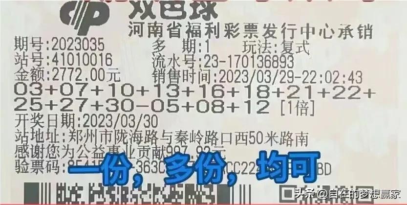 双色球晒票